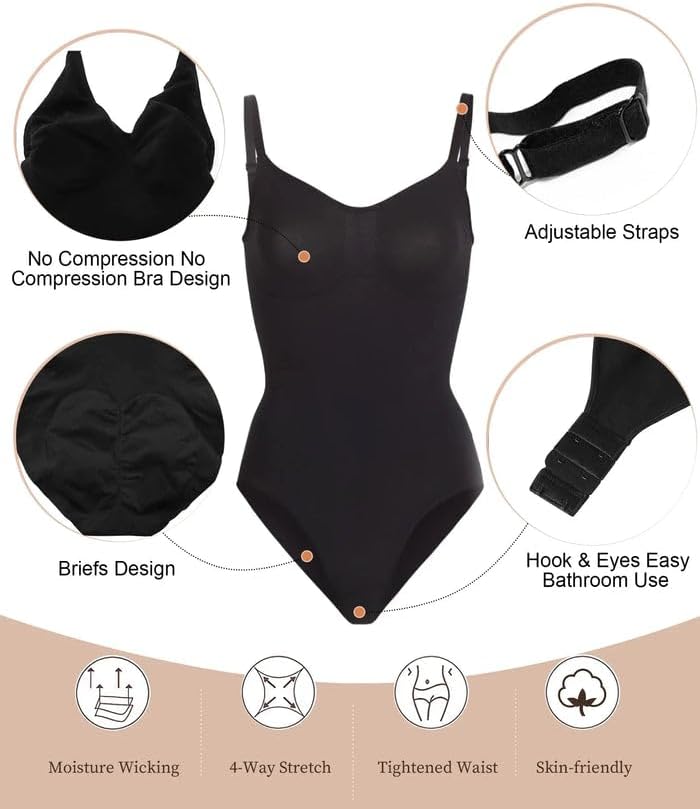 Round Neck Brief Bodysuit