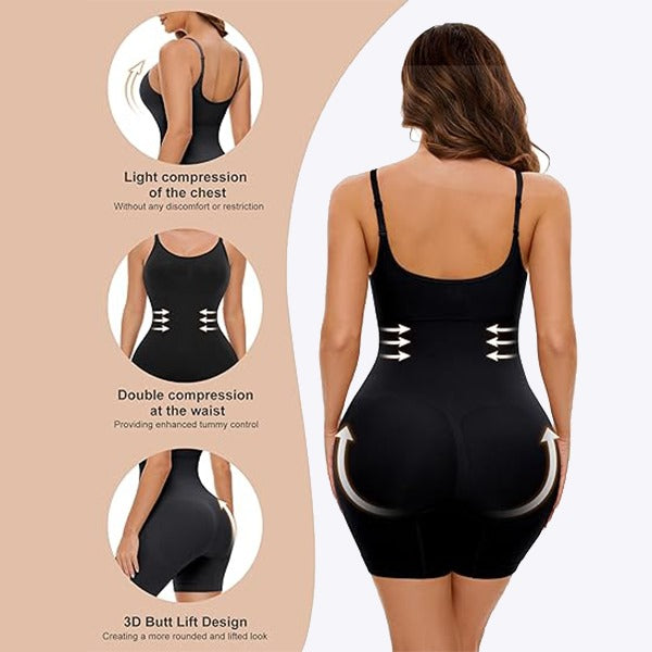 Seamless Sculpt Butt Lifter Bodysuit for Women Tummy Control Slimming Shapewear